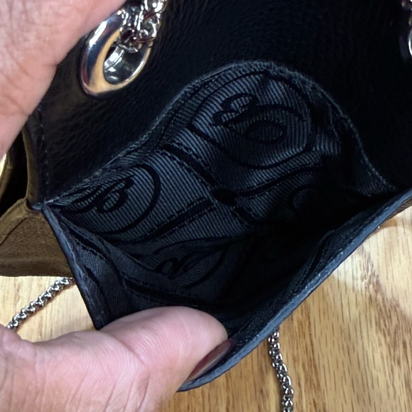 Black Croc-Embossed Chain Bag - Picture 10 of 15